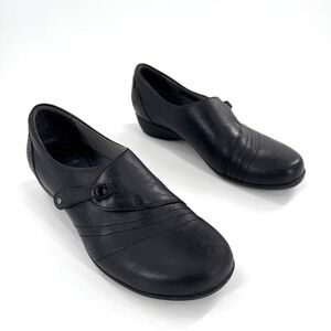Dansko Franny Black Leather‎ Comfort Mary Jane Loafers Shoes Women Size 39/8.5